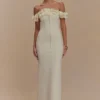 Nova Ruffle Off Shoulder Maxi Dress – Ivory Nova Ruffle Off Shoulder Maxi Dress – Ivory