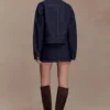 Olandria Oversized Jacket Top – Washed Indigo Blue Olandria Oversized Jacket Top – Washed Indigo Blue