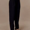 Olie Barrel Leg Suiting Pants – Black Olie Barrel Leg Suiting Pants – Black