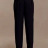 Olie Barrel Leg Suiting Pants – Black Olie Barrel Leg Suiting Pants – Black