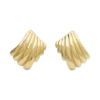 Olympia Textured Square Earrings – Gold Olympia Textured Square Earrings – Gold