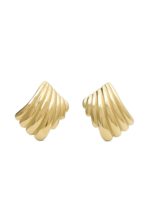 Olympia Textured Square Earrings – Gold Olympia Textured Square Earrings – Gold