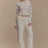 Omari Embroidery Long Sleeve Knit Top – Ivory Omari Embroidery Long Sleeve Knit Top – Ivory