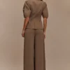 Faith Suiting Wide Leg Pant – Cacao Brown
