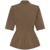 Opal Puff Sleeve Suiting Top – Cacao Brown Opal Puff Sleeve Suiting Top – Cacao Brown