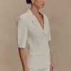 Opal Puff Sleeve Suiting Top – Ivory Opal Puff Sleeve Suiting Top – Ivory