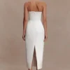 Ophelia Peplum Satin Maxi Dress – Ivory Ophelia Peplum Satin Maxi Dress – Ivory