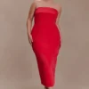 Ophelia Peplum Satin Maxi Dress – Red Ophelia Peplum Satin Maxi Dress – Red