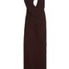 Oria Chiffon Maxi Dress – Cacao Brown Oria Chiffon Maxi Dress – Cacao Brown