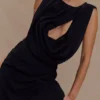 Oria Chiffon Mini Dress – Black Oria Chiffon Mini Dress – Black
