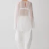 Kirstine Bralette With Chiffon Cape – Ivory Kirstine Bralette With Chiffon Cape – Ivory