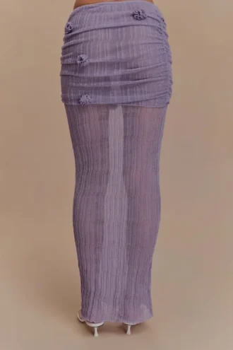 Orianna Orchid Knit Maxi Skirt – Orchid