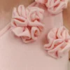 Paloma One Shoulder Knit Maxi Dress With Flowers – Baby Pink Paloma One Shoulder Knit Maxi Dress With Flowers – Baby Pink
