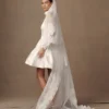 Paulette Lace Trim Veil – White Paulette Lace Trim Veil – White