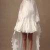 Paulette Lace Trim Veil – White Paulette Lace Trim Veil – White