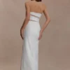 Paulina Cut Out Strapless Maxi Dress – White Paulina Cut Out Strapless Maxi Dress – White