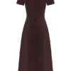 Pearson Short Sleeve Knit Midi Dress – Chocolate Pearson Short Sleeve Knit Midi Dress – Chocolate
