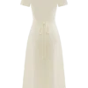 Pearson Short Sleeve Knit Midi Dress – Ivory Pearson Short Sleeve Knit Midi Dress – Ivory