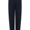 Penelope Pleated High Waisted Pants – Dark Navy