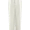 Penelope Pleated High Waisted Pants – Ivory Penelope Pleated High Waisted Pants – Ivory