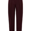 Penelope Pleated High Waisted Pants – Mahogany