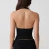 Peregrine Modal Gathered Halter Top – Black Peregrine Modal Gathered Halter Top – Black