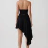 Talise Modal Hankie Midi Skirt – Black