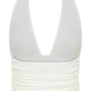 Peregrine Modal Gathered Halter Top – White