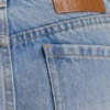 Perrie Mid Rise Straight Leg Tie Jeans – Washed Light Blue