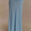 Petra Ruched Knit Maxi Skirt – Light Blue Petra Ruched Knit Maxi Skirt – Light Blue