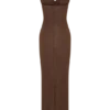Phi Multi-Wear Cowl Diamante Maxi Dress – Chocolate Phi Multi-Wear Cowl Diamante Maxi Dress – Chocolate