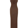Phi Multi-Wear Cowl Diamante Maxi Dress – Chocolate Phi Multi-Wear Cowl Diamante Maxi Dress – Chocolate