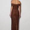 Phi Multi-Wear Cowl Diamante Maxi Dress – Chocolate Phi Multi-Wear Cowl Diamante Maxi Dress – Chocolate