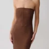 Phi Multi-Wear Cowl Diamante Maxi Dress – Chocolate Phi Multi-Wear Cowl Diamante Maxi Dress – Chocolate