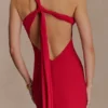 Philippa Knotted Crepe Maxi Dress – Ruby Philippa Knotted Crepe Maxi Dress – Ruby