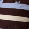 Philly Stripe Knit Button Up Top – Chocolate/Blue Philly Stripe Knit Button Up Top – Chocolate/Blue