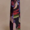 Rachel Chiffon Straight Leg Pants – Multi Fluid Reverie Print Rachel Chiffon Straight Leg Pants – Multi Fluid Reverie Print