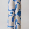 Rachel Satin Straight Leg Pants – Blue Geo Tile Print Rachel Satin Straight Leg Pants – Blue Geo Tile Print