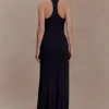 Ramona Modal Maxi Dress With Hardware – Black