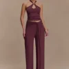 Ramona Modal Straight Leg Pant – Mahogany