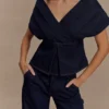 Rayne Off Shoulder Denim Top – Indigo Blue Rayne Off Shoulder Denim Top – Indigo Blue