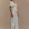 Rayne Wide Leg Denim Jeans – White Rayne Wide Leg Denim Jeans – White