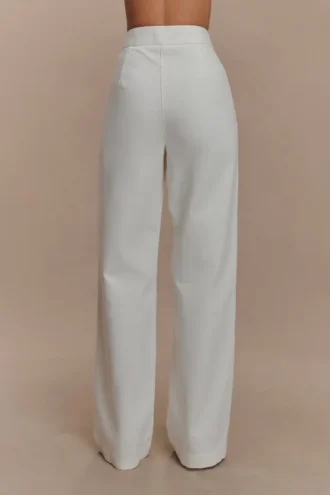 Rayne Wide Leg Denim Jeans – White