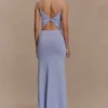 Reama Wrap Over Knit Maxi Dress – Cornflower Blue Reama Wrap Over Knit Maxi Dress – Cornflower Blue