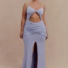 Reama Wrap Over Knit Maxi Dress – Cornflower Blue Reama Wrap Over Knit Maxi Dress – Cornflower Blue