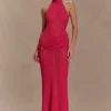 Reece Halter Knit Maxi Dress – Dragonfruit Reece Halter Knit Maxi Dress – Dragonfruit