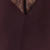 Regina Halter Lace And Satin Mini Dress – Chocolate Regina Halter Lace And Satin Mini Dress – Chocolate