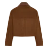 Remy Faux Suede & Leather Collared Jacket – Tan Remy Faux Suede & Leather Collared Jacket – Tan