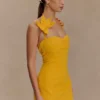 Reyes Cotton Floral Mini Dress – Butterscotch Reyes Cotton Floral Mini Dress – Butterscotch