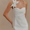Reyes Cotton Floral Mini Dress – White Reyes Cotton Floral Mini Dress – White